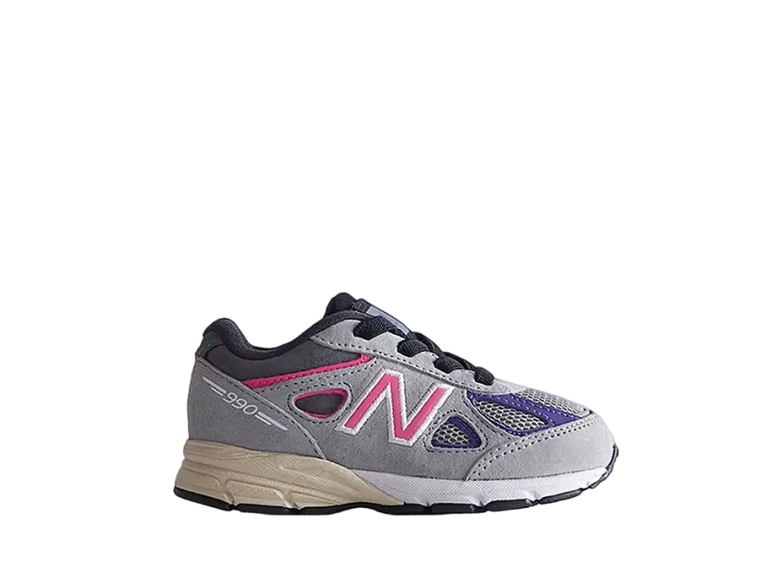 キス × ニューバランス TD 990V4 ユナイテッド アローズ & サンズ "スモークドパール"(キッズ)