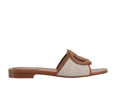 GUCCI Women's Slide Sandal with Interlocking G "Brown Leather"