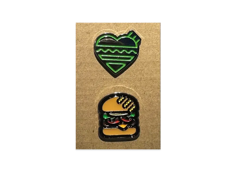 HUMAN MADE x Shake Shack Pins Set "Beige"