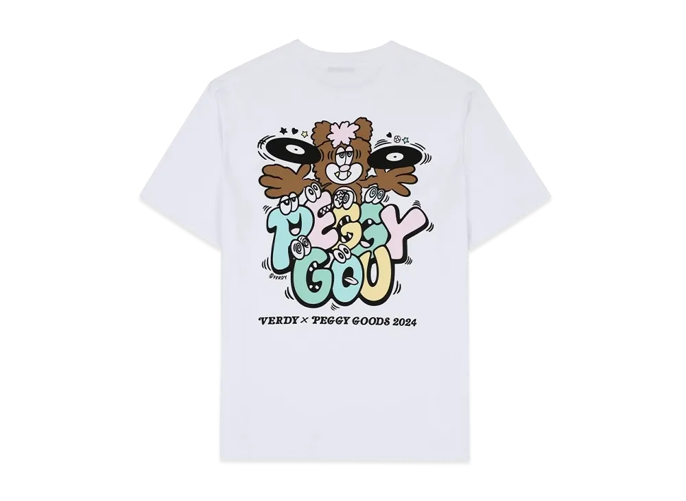 VERDY x Peggy Gou T-Shirt - Edition of 300 "White" (VERDY × PEGGY GOODS 2024)