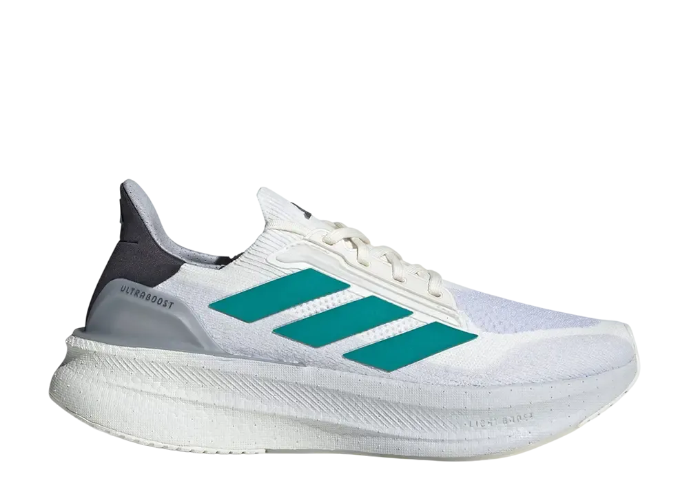 アディダス ウルトラブースト5X "コアホワイト/ピュアティール/ダッシュグレー"