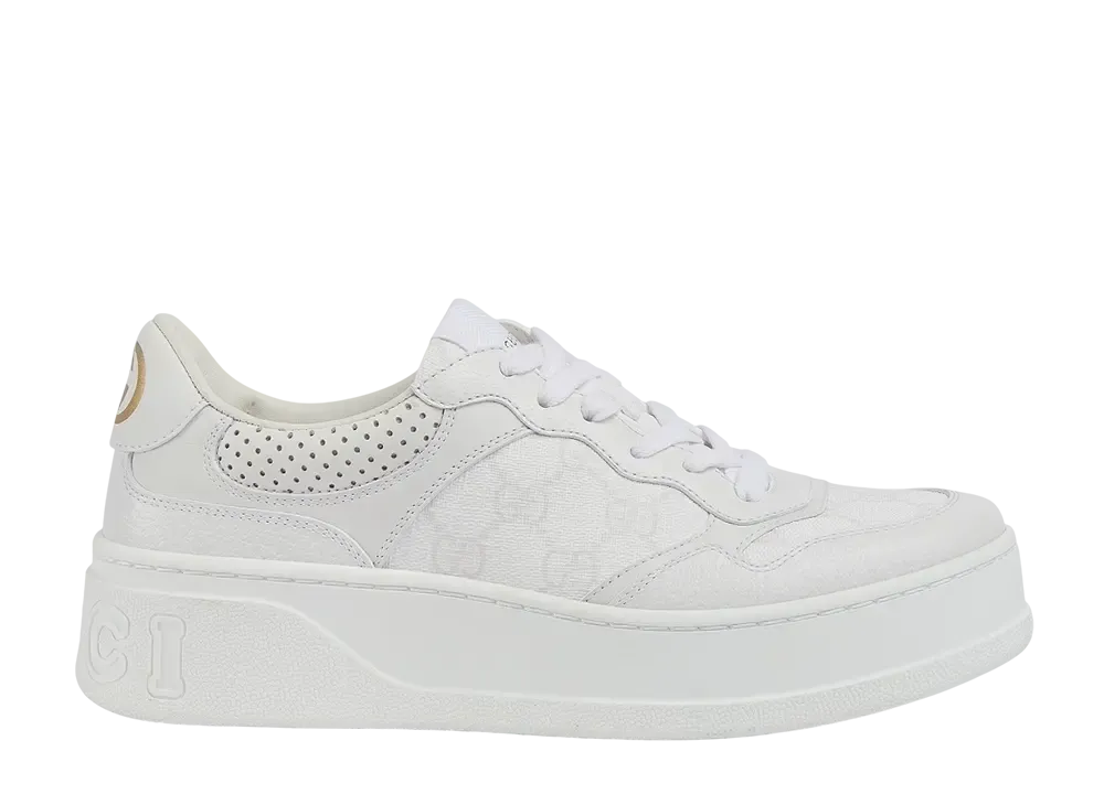 グッチ ウィメンズ GG スニーカー "ホワイト/グレー"