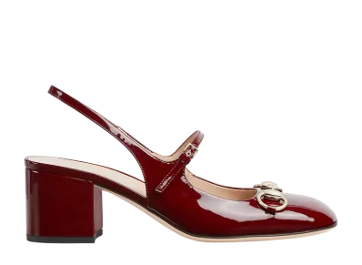 GUCCI Women's Horsebit Pump "Rosso Ancora"