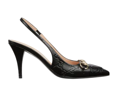 GUCCI Women's Slingback Pump with Horsebit "Black"