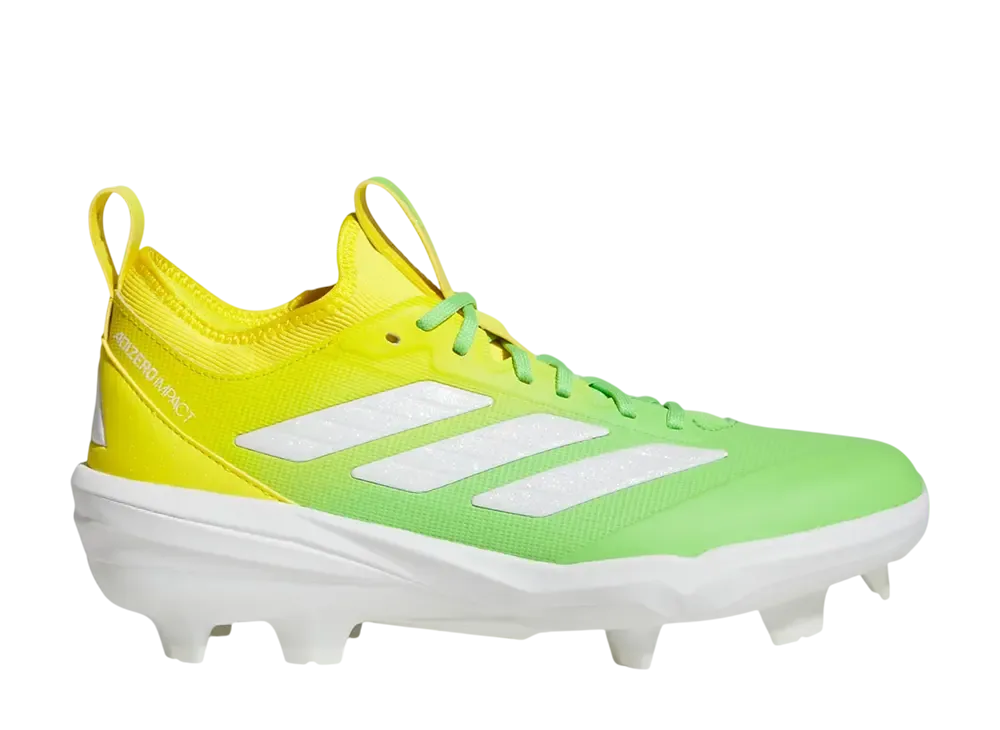 アディダス アディゼロ インパクト TPU キャンディ クリート "ルシッドライム/クラウドホワイト/イエロー"