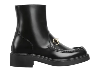 GUCCI Women's Horsebit Boot "Black Leather"