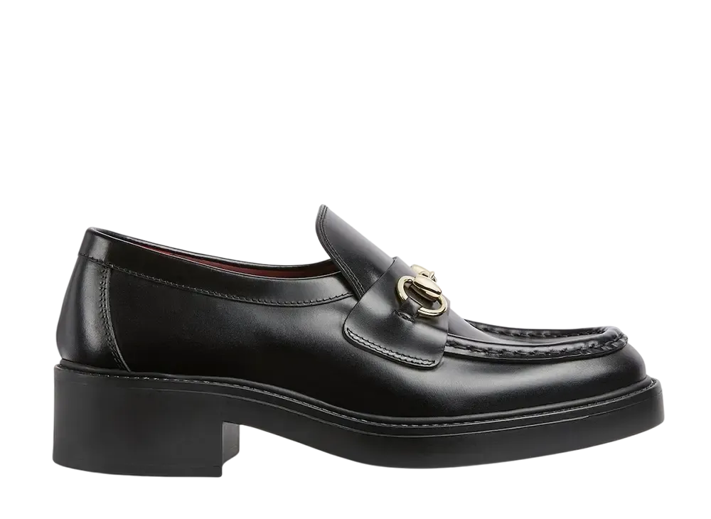 GUCCI Women's Horsebit Loafer "Black Leather"