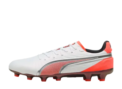 Puma King Ultimate HG/AG "PUMA White/Glowing Red/PUMA Black"