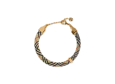Burberry Check Print Bracelet "Gold/Sand"