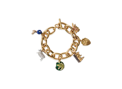 Burberry Charm Bracelet "Gold/Multicolour"