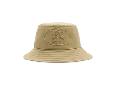 Burberry Night Stamp Gabardine Bucket Hat "Hamper"