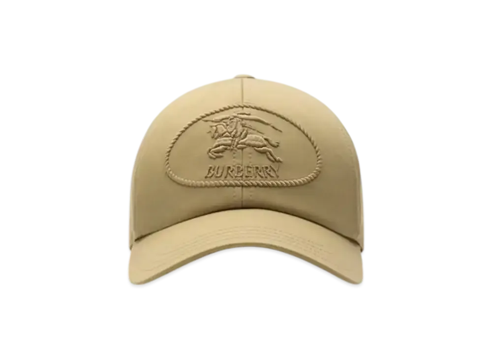 Burberry Night Stamp Gabardine Baseball Cap "Hamper"