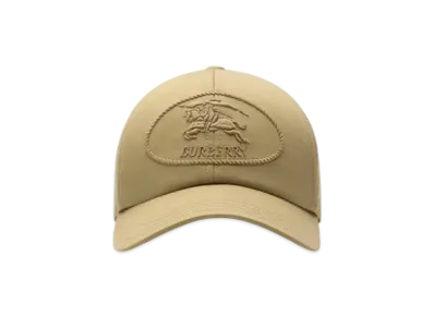 Burberry Night Stamp Gabardine Baseball Cap "Hamper"