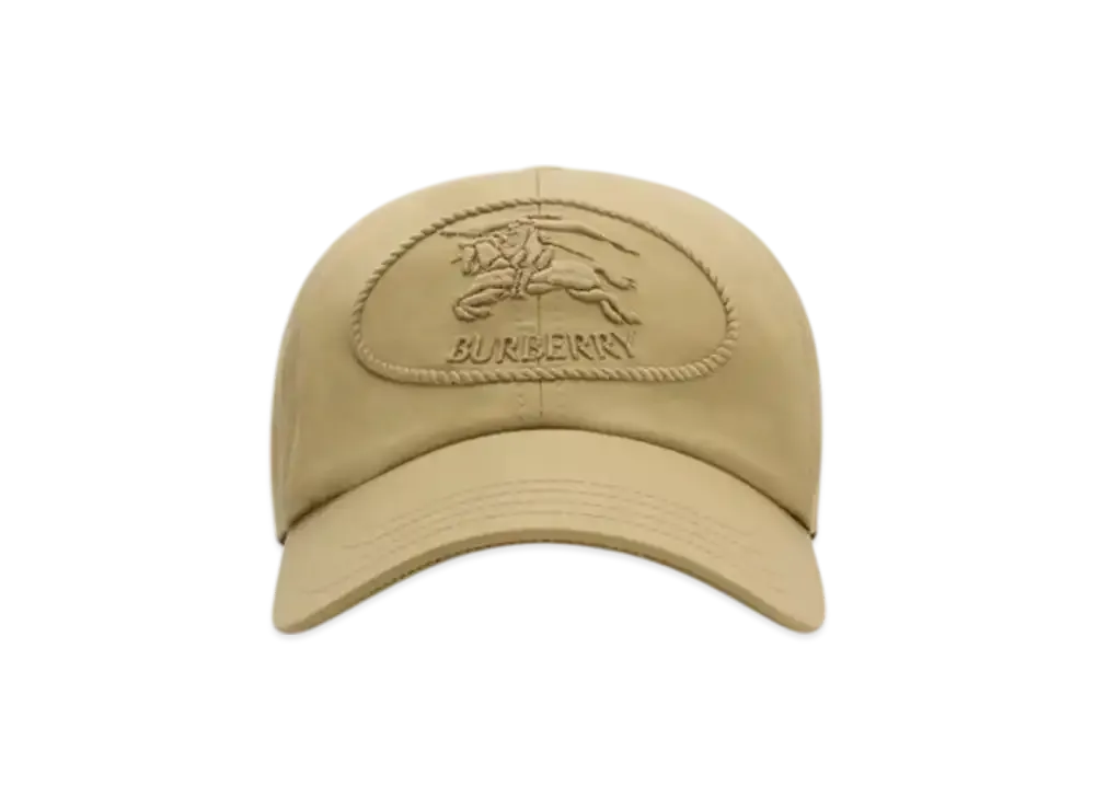 Burberry Night Stamp Gabardine Baseball Cap "Hamper"