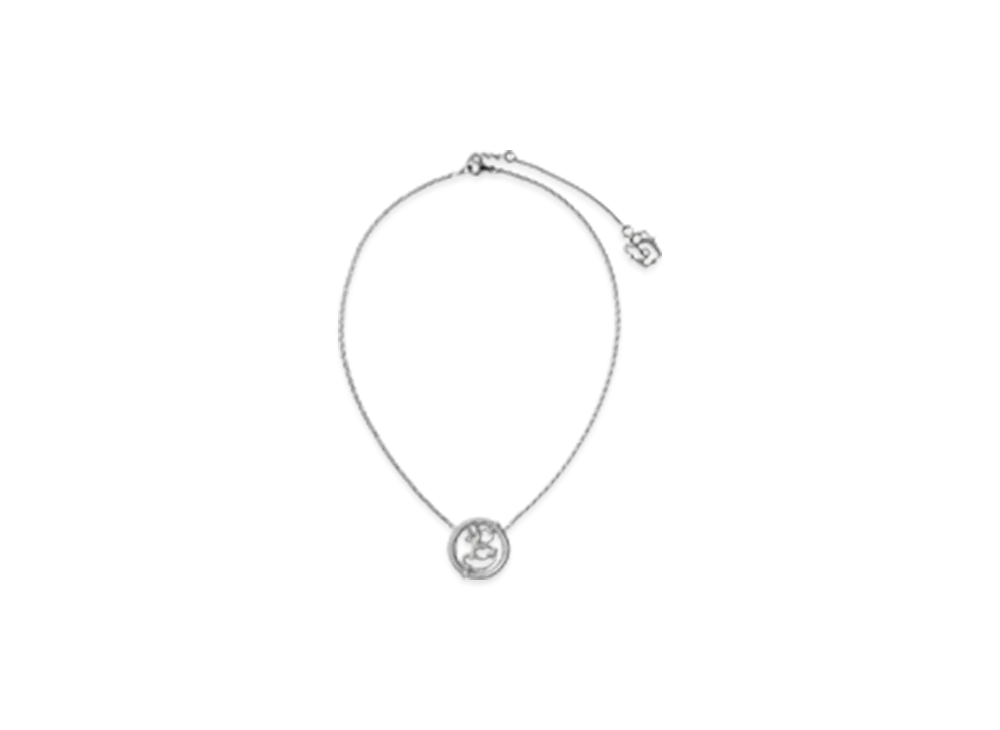 Burberry Nautical Knot B Pendant Necklace "Silver"