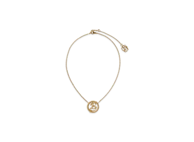 Burberry Nautical Knot B Pendant Necklace "Gold"