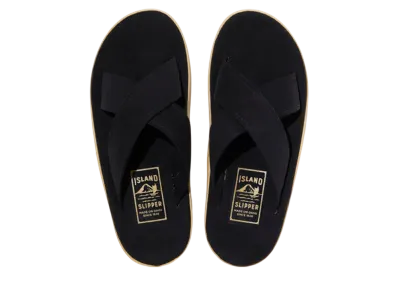 ISLAND SLIPPER Ultra Suede "Black"
