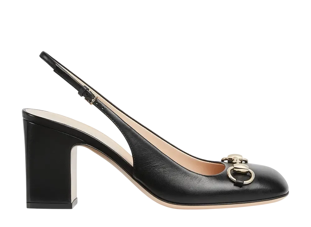 グッチ ウィメンズ スリングバック ホースビット付き "ブラック"