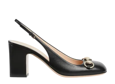 GUCCI Women's Slingback with Horsebit "Black"