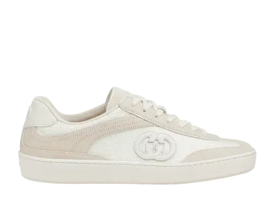 GUCCI Women's G75 Sneaker "White Suede"