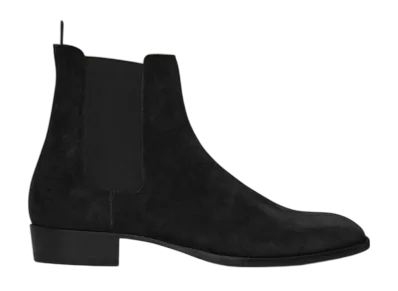 Saint Laurent Wyatt 30 Chelsea Boots "Black Suede"