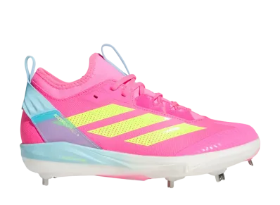 adidas Women's Adizero Instinct 2.0 Cleats "Lucid Pink/Lucid Lemon/Bliss Blue"