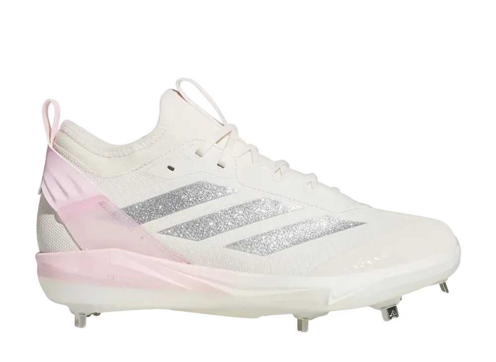 adidas Women's Adizero Instinct 2.0 Cleats "Chalk White/Silver Metallic/Clear Pink"