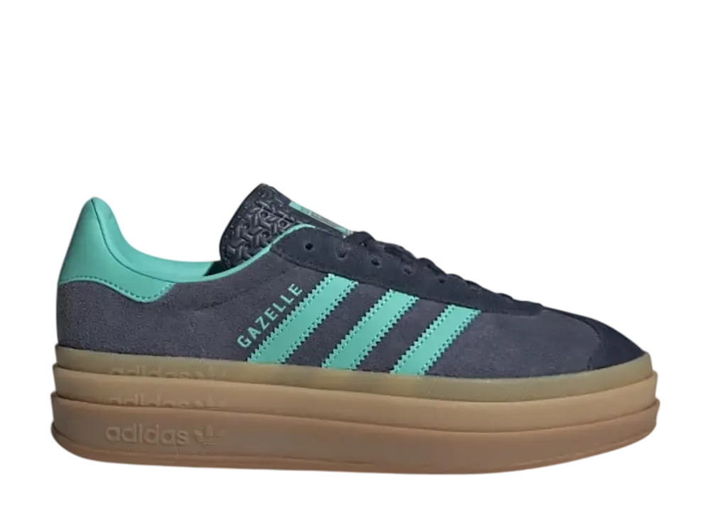 adidas Women's Gazelle Bold "Shadow Navy/Acid Mint/Legend Ink"