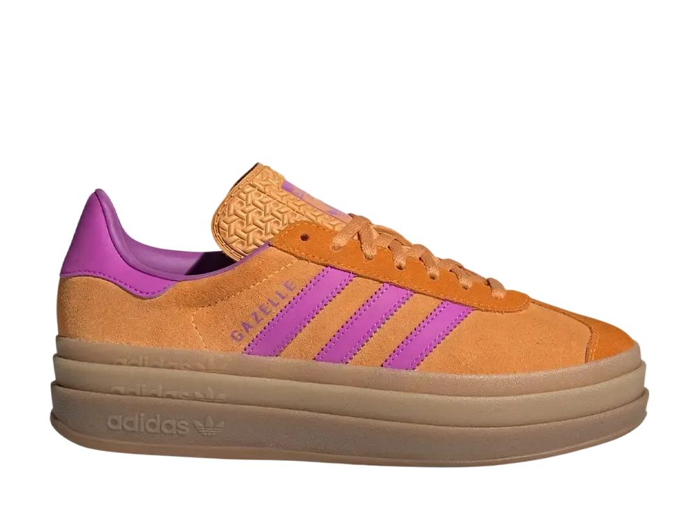 adidas Women's Gazelle Bold "Flash Orange/Purple Burst/Crew Orange"