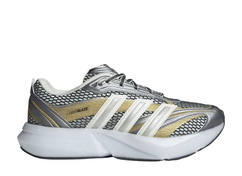 アディダス ウィメンズ ライトブレイズ グロー "コアホワイト/シルバーメタリック/マットゴールド"