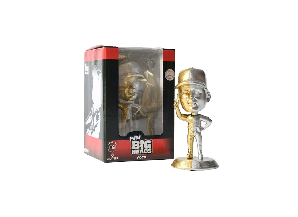 HOMEGAME x SHOHEI OHTANI \ HOME GAME LA DODGERS SMU 4.5 INCH GOLD AND SILVER MINI BIGHEAD 4.5 INCH "MULTI"