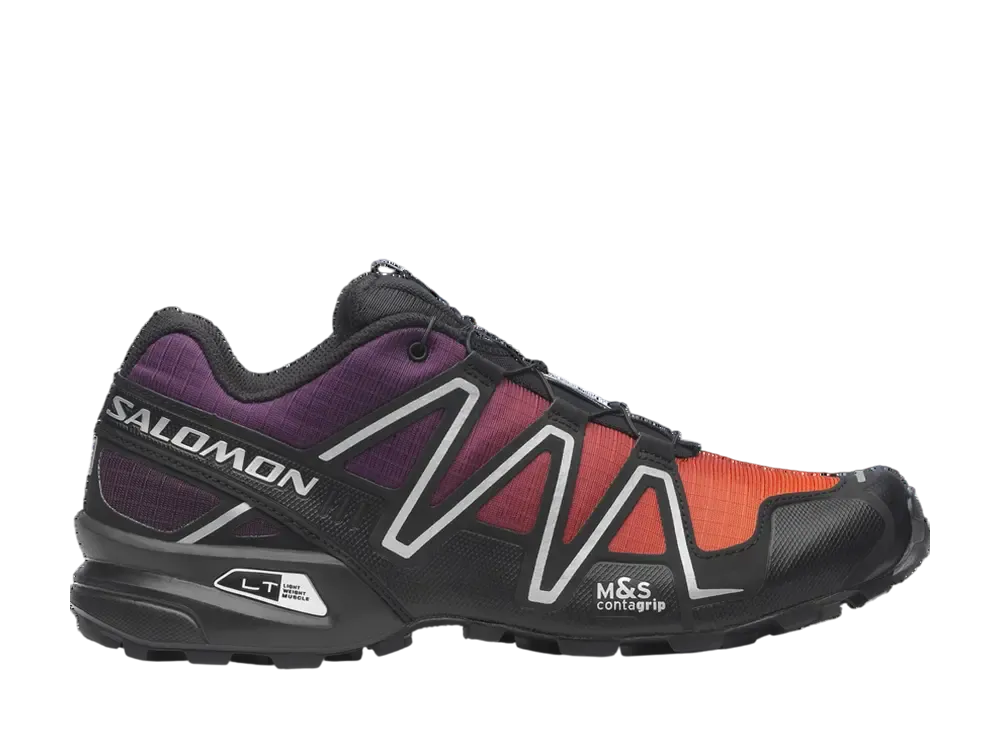 サロモン スピードクロス3 "ブラック/プラム/Ftwシルバー"