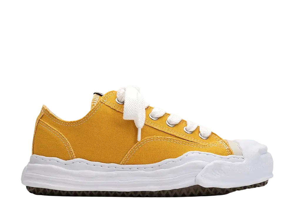 メゾンミハラヤスヒロ ハンク OG ソール キャンバス ロートップ スニーカー "イエロー" (A05FW702)