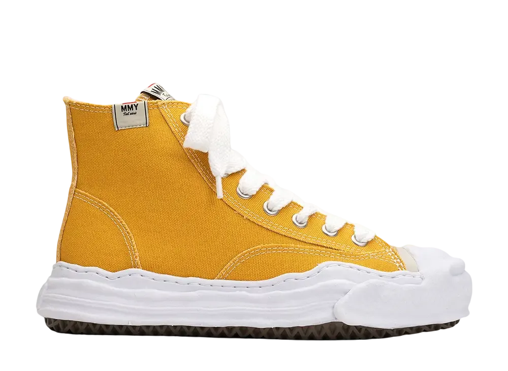 メゾンミハラヤスヒロ ハンク OG ソール キャンバス ハイトップ スニーカー "イエロー" (A05FW701)