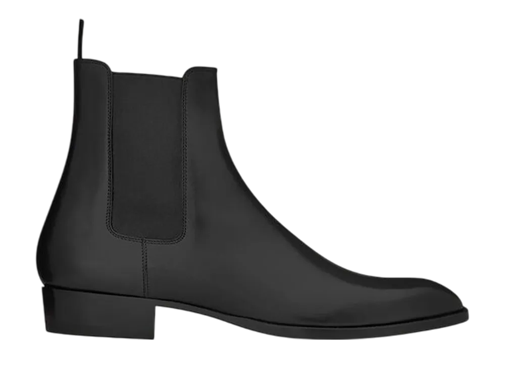 サンローラン ワイアット チェルシーブーツ レザー "ブラック"