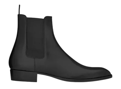 Saint Laurent Wyatt Chelsea Boots Leather "Black"