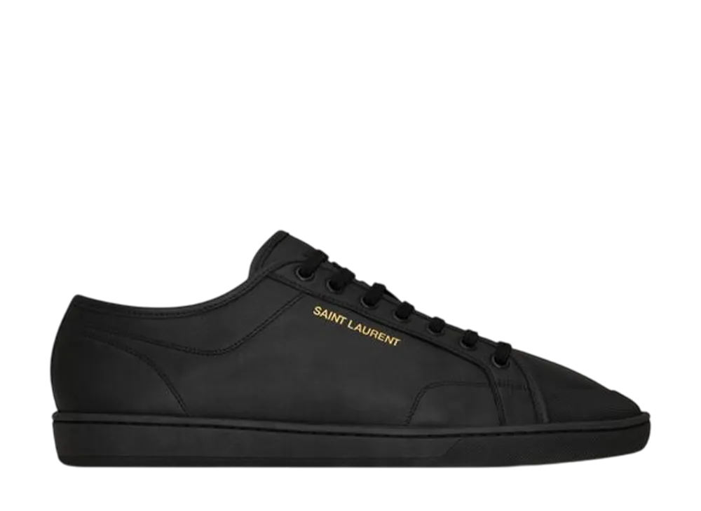 サンローラン ジム スニーカー スムースレザー "ブラック"