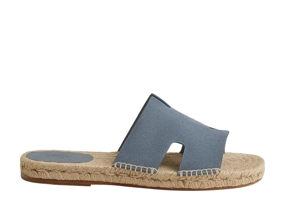 エルメス アンティグア エスパドリーユ "ブルーグリニョン"