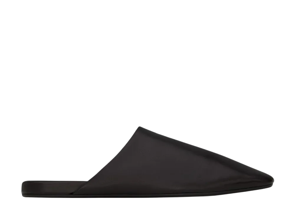 サンローラン プラザ ミュール スムースレザー "ブラック"