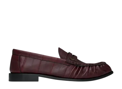 Saint Laurent Le Loafer Soft Eel Skin "Deep Bordeaux"