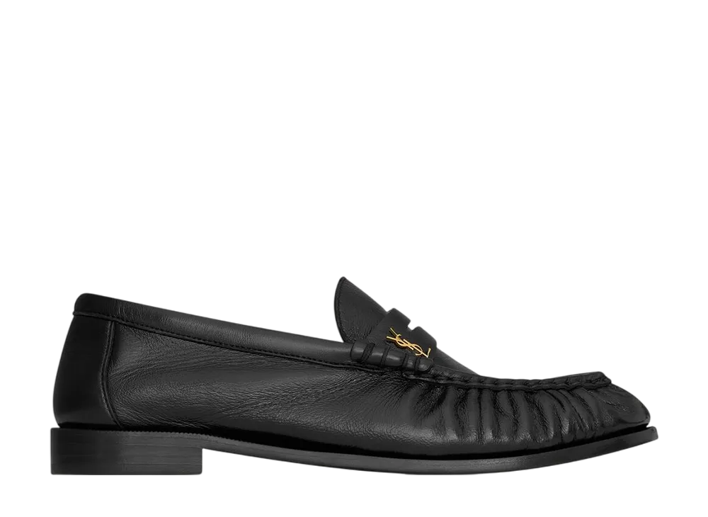 サンローラン ル ローファー ソフト シャイニーレザー "ブラック"