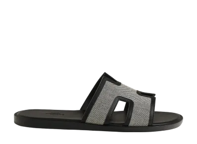 Hermes Izmir Sandal "Prunoir/Noir"