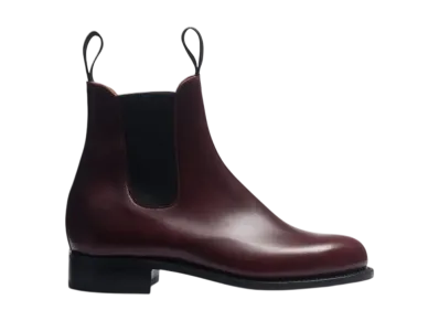J.M.Weston Women's Side Gore Boots #705 "Toucan Burgundy"