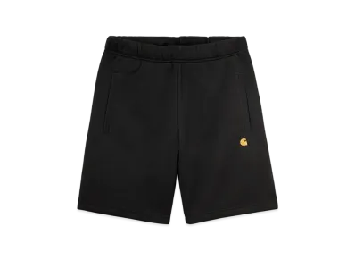 Carhartt WIP Chase Sweatshorts "Black/Gold"