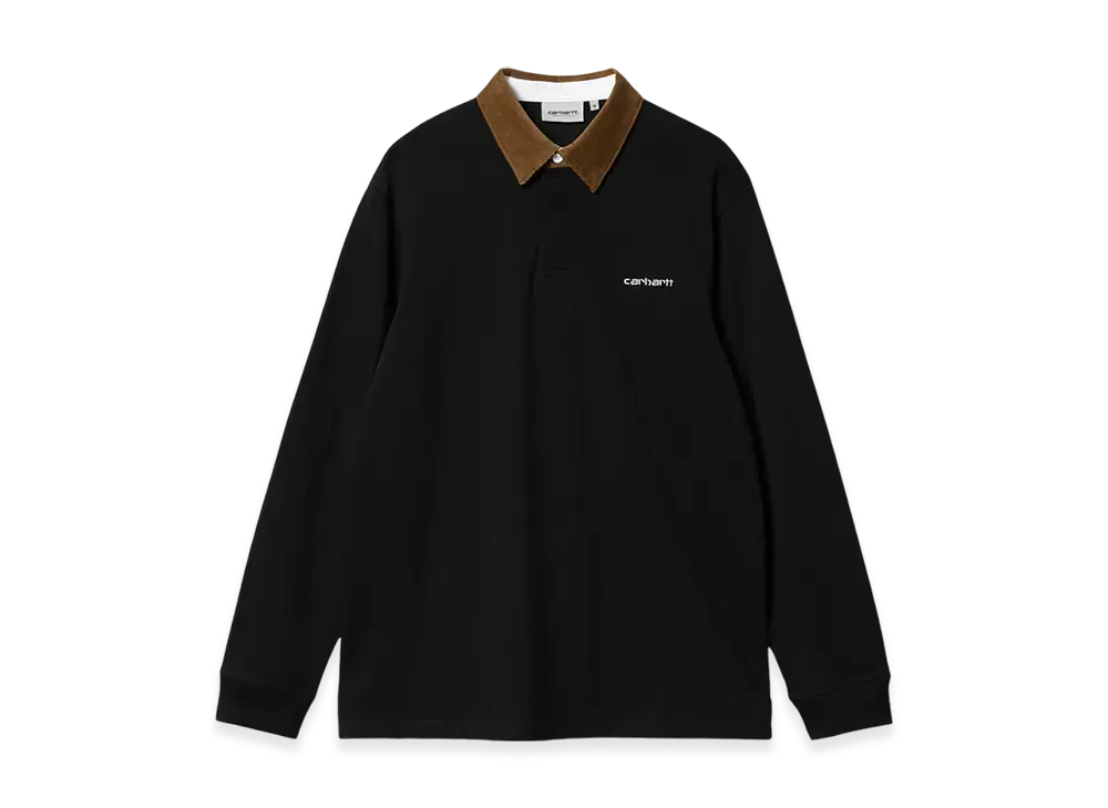 Carhartt WIP Cord Rugby Polo "Black"