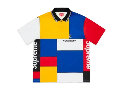 Supreme Colorblocked Soccer Polo (20FW) "Red"
