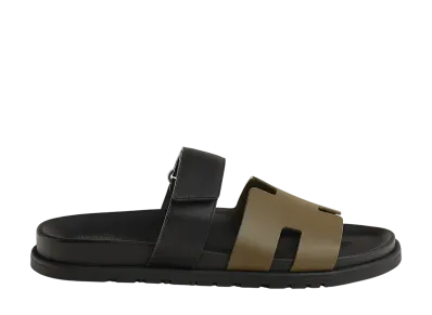 Hermes Chypre Sandal "Vert Toundra/Noir"
