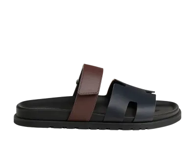 Hermes Chypre Sandal "Marine/Marron Palissandre"