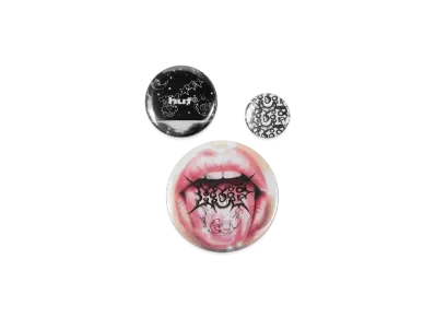 HUF x RYOTA DAIMON For Huf Can Badge "Black"