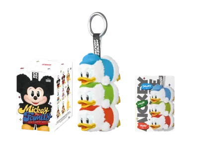POP MART DISNEY Mickey Family Cute Together Series Plush Keychain Huey, Dewey, and Louie (Secret)